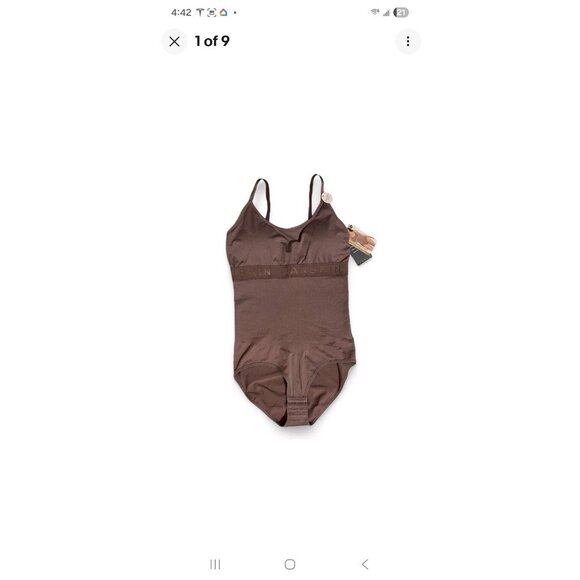Danskin Women's Seamless Shaping Bodysuit Size M Brown Adjustable NWT - Picture 14 of 15